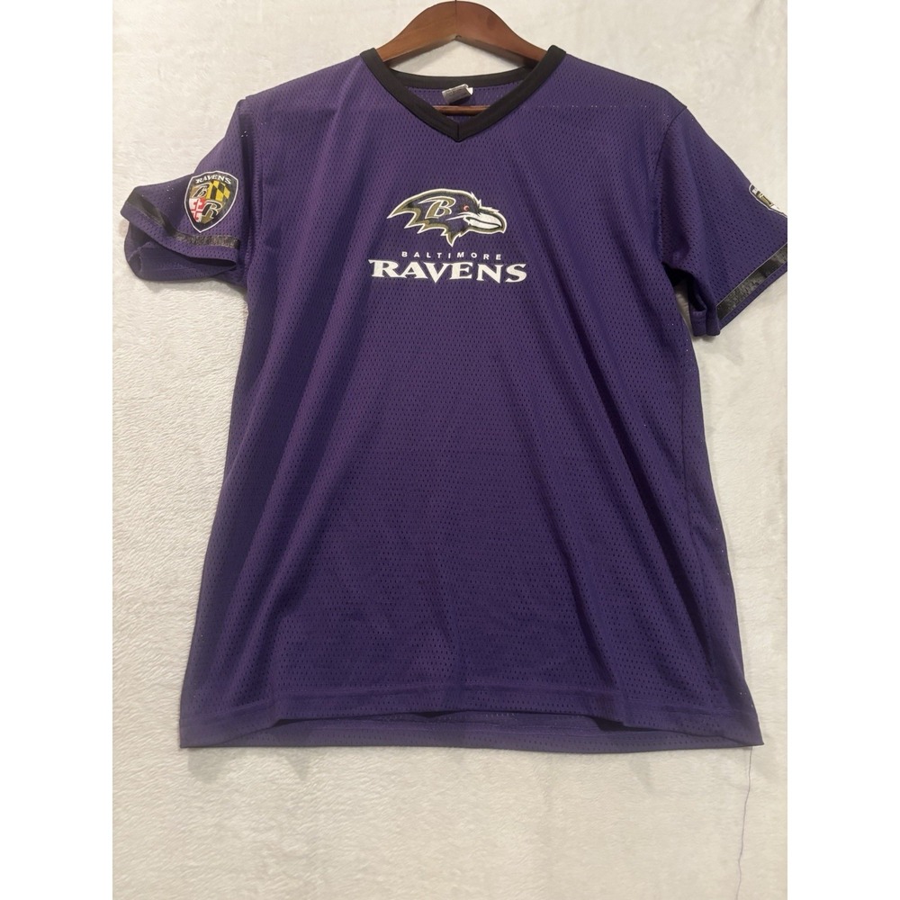 Baltimore‎ Ravens Jersey Youth Size Large NFL Purple & Black Franklin Football